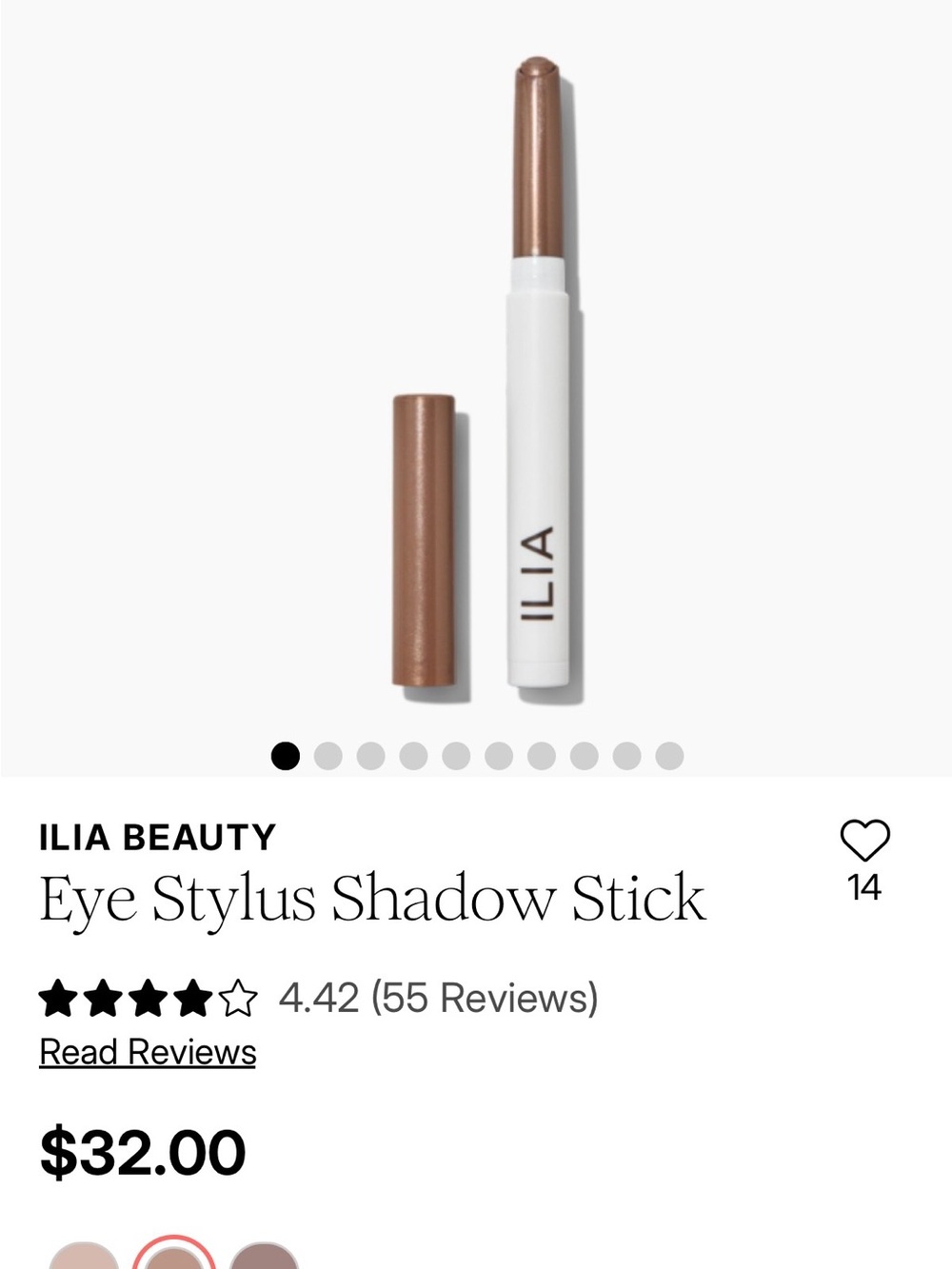 ILIA Eye Stylus Shadow Stick — Metallic Bronze